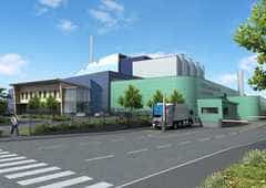 An artists impression of the resource recovery facility in Bradford